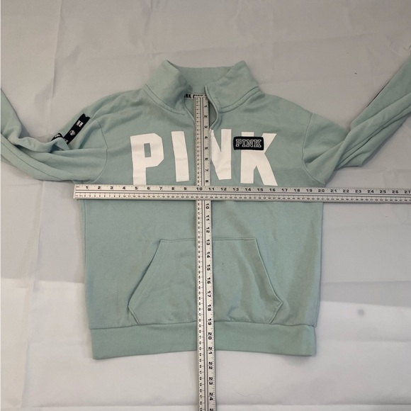 💙 Women’s Light Blue Quarter-Zip Sweater by PINK – Size XS 💙 - Picture 9 of 12